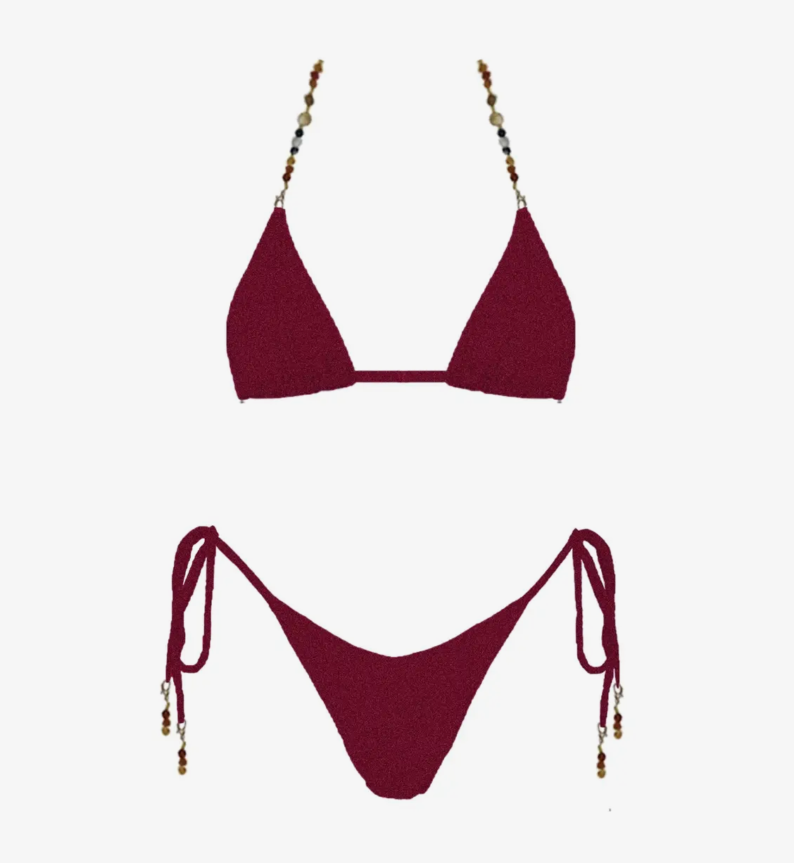 brandie bikini - burgundy