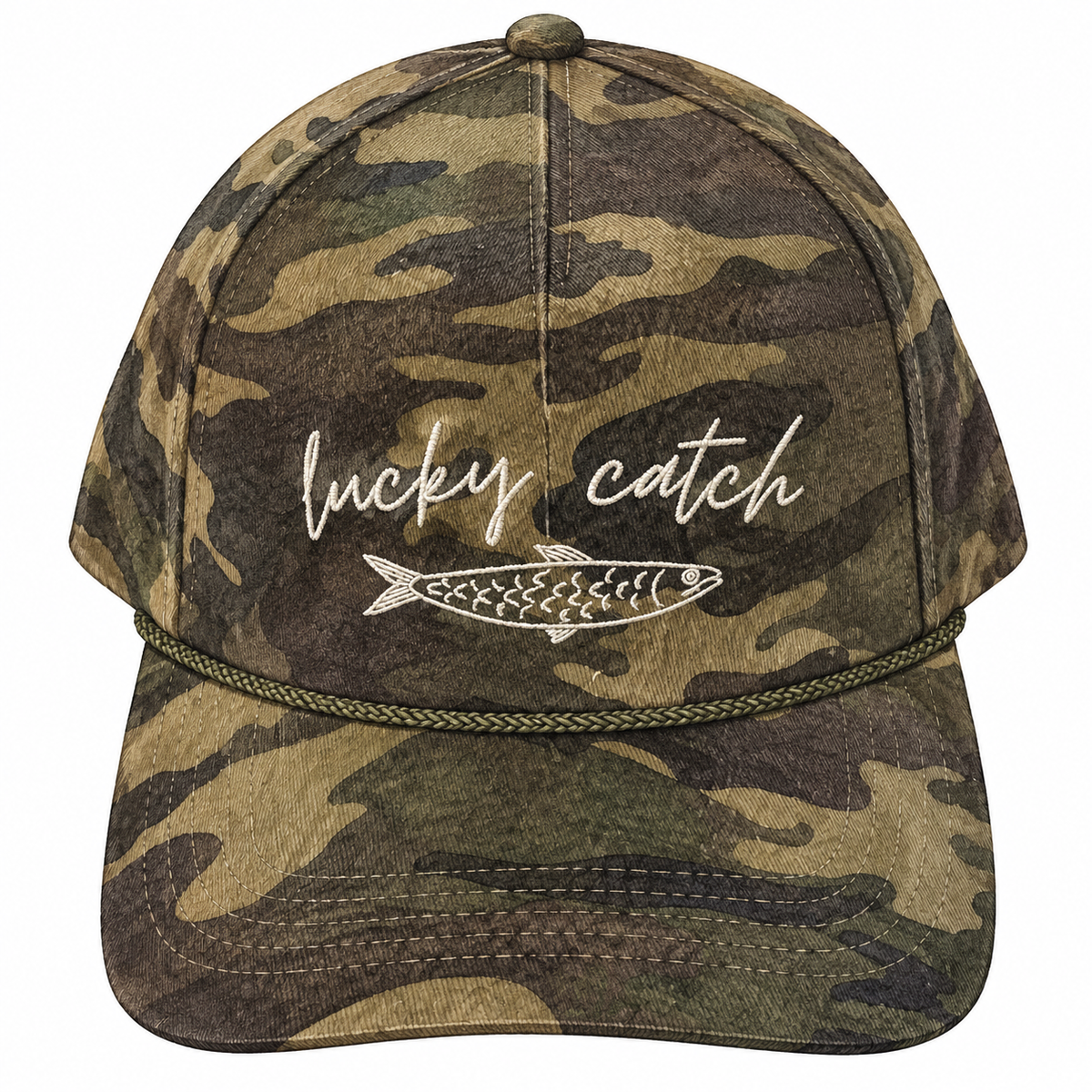 lucky catch trucker - camo