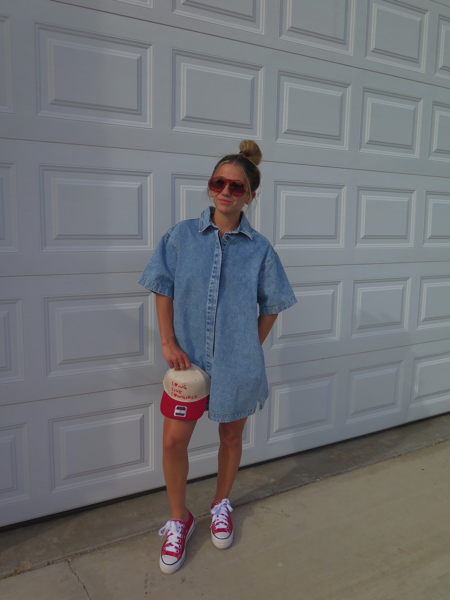indie denim dress