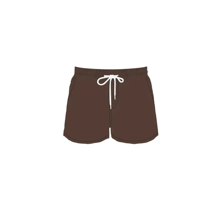 men’s swim short - mocha