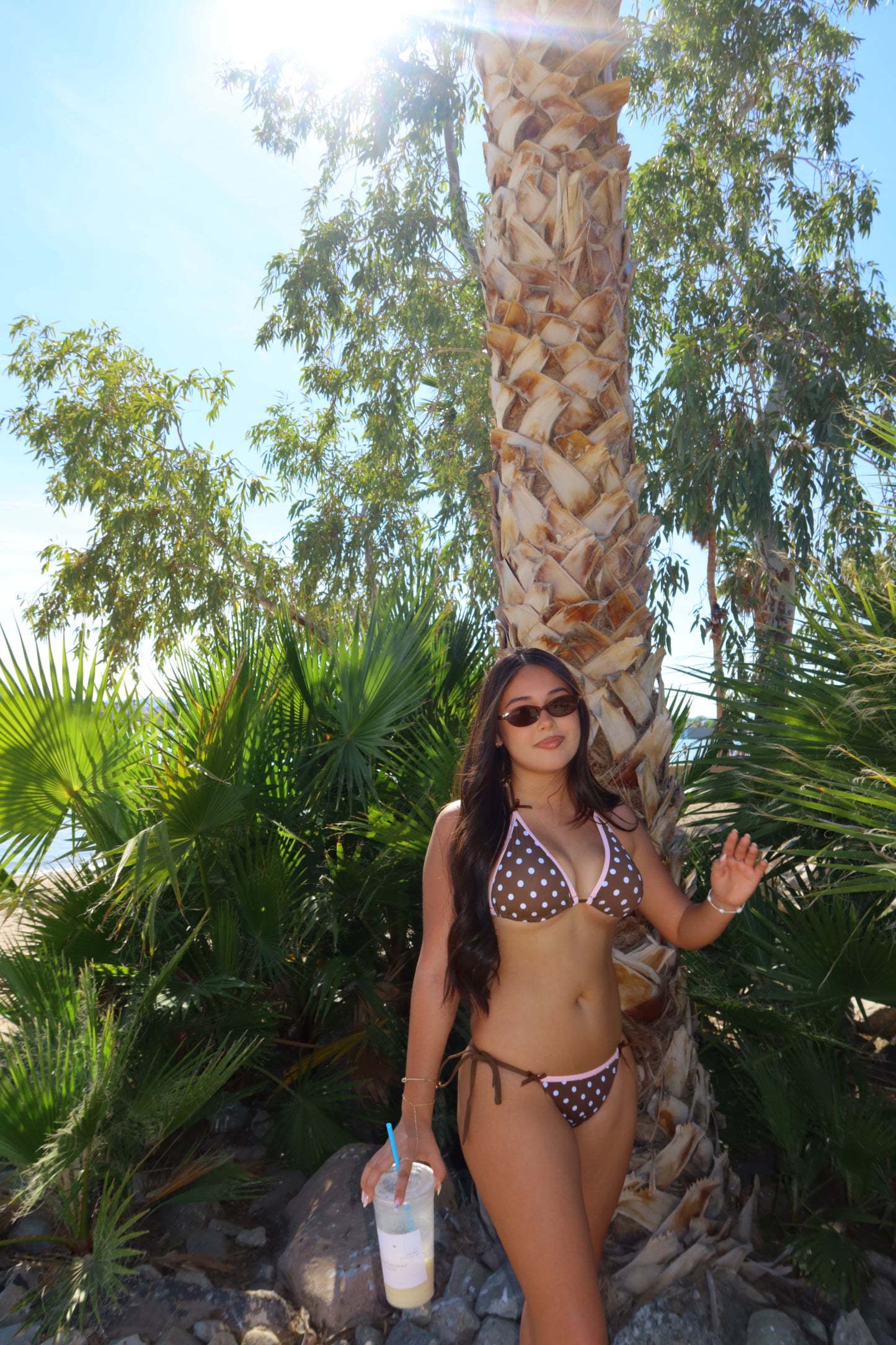 daisy bikini - brown