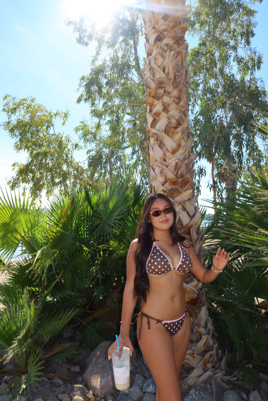 daisy bikini - brown