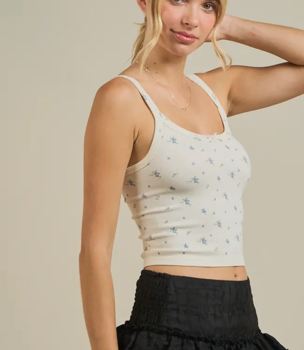 sydni floral tank
