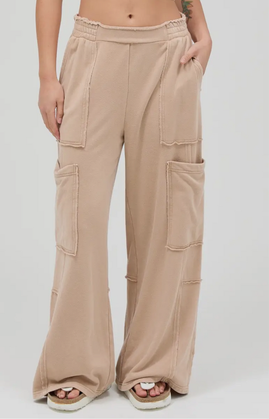 haven sweatpants - tan