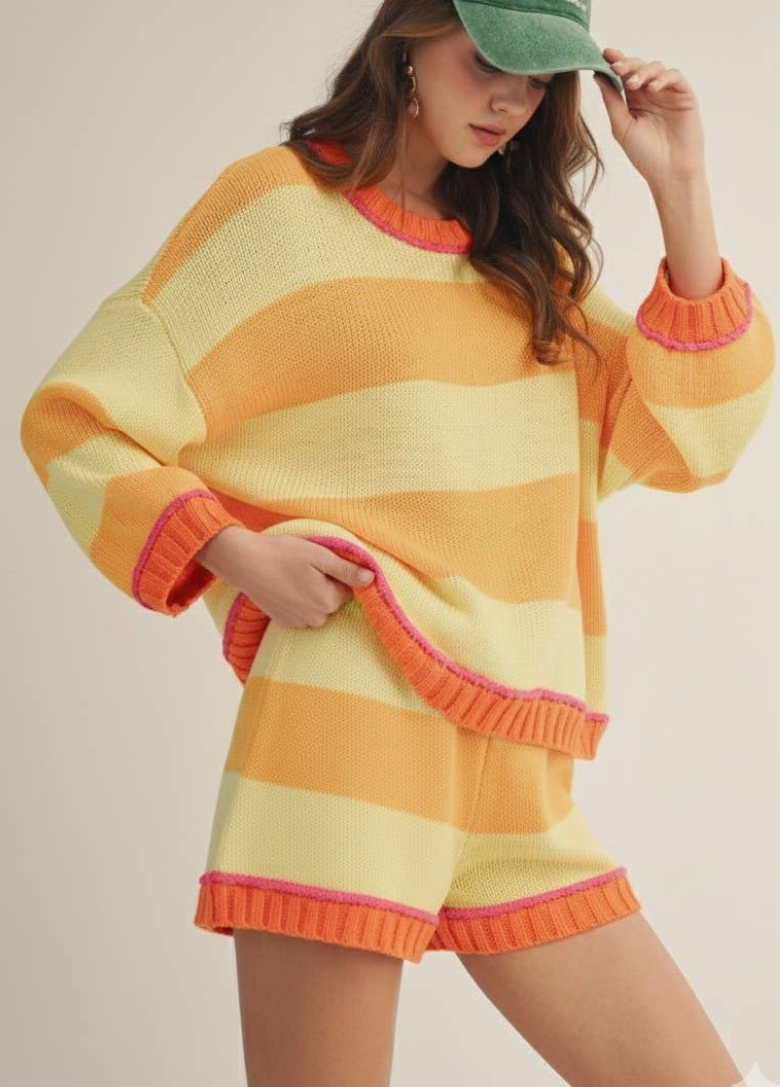 sunrise striped set