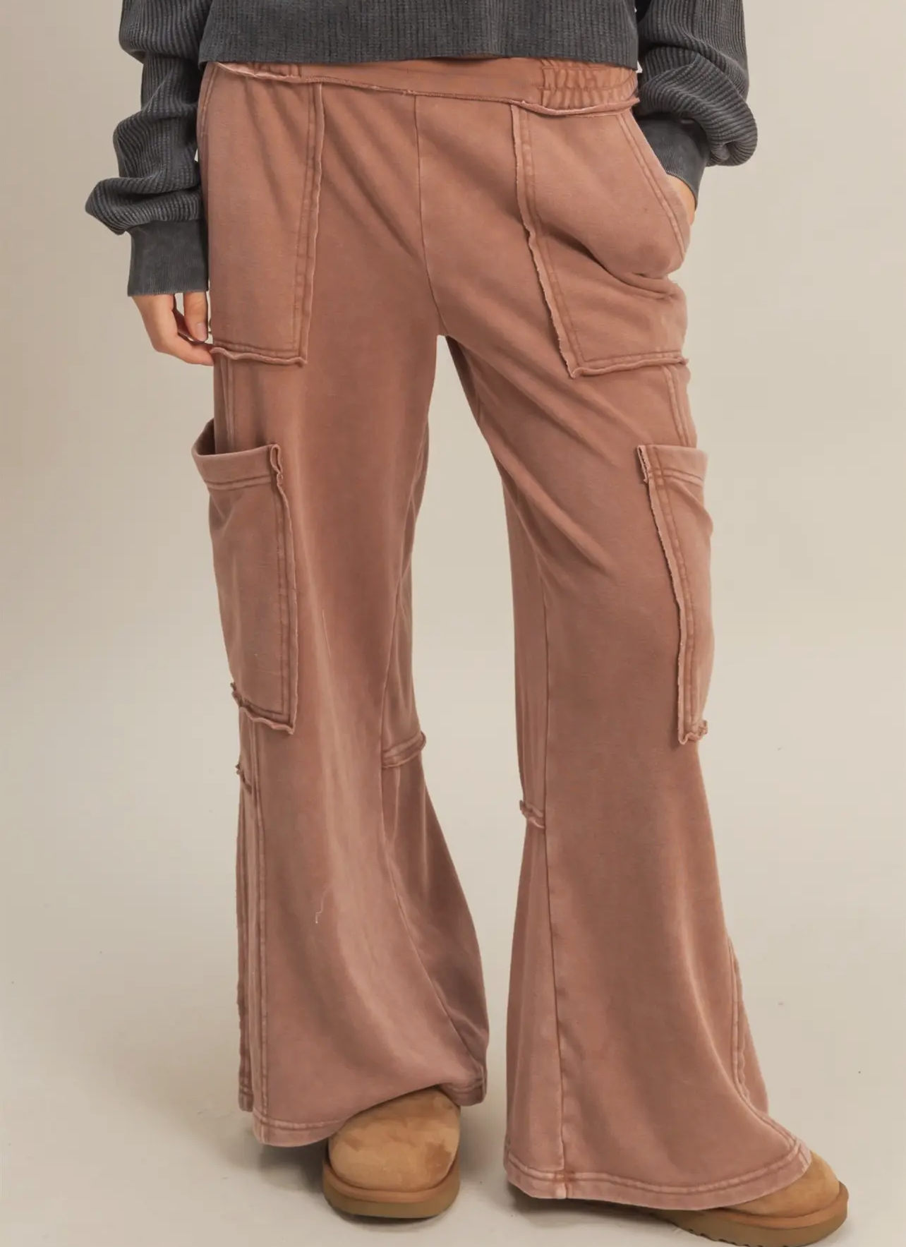 haven sweatpants - chestnut