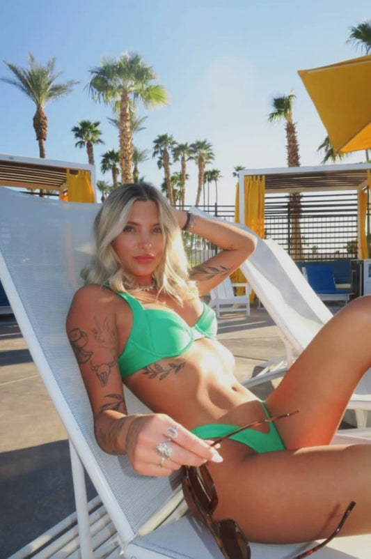 leila bikini - green