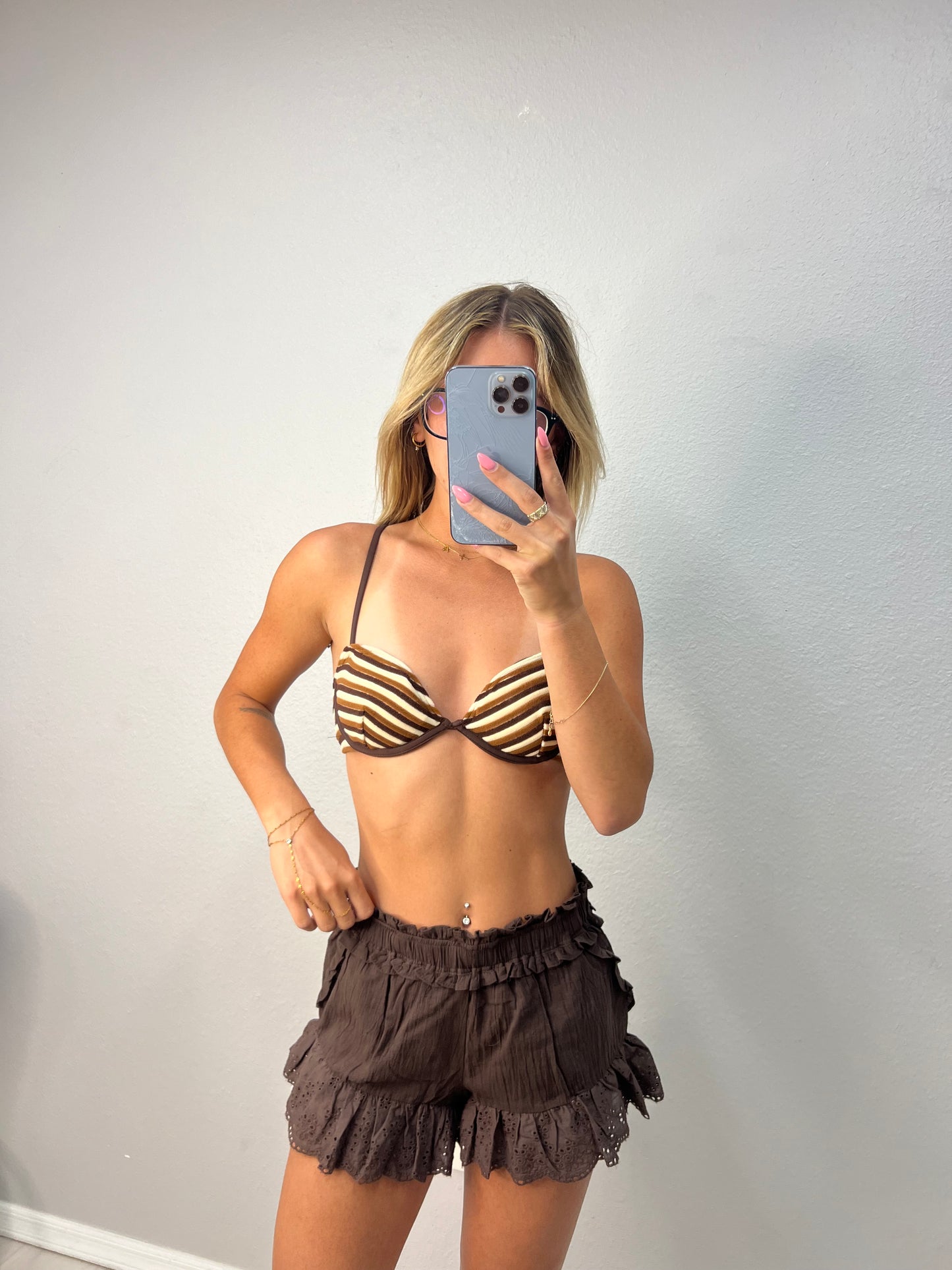 daven eyelet shorts