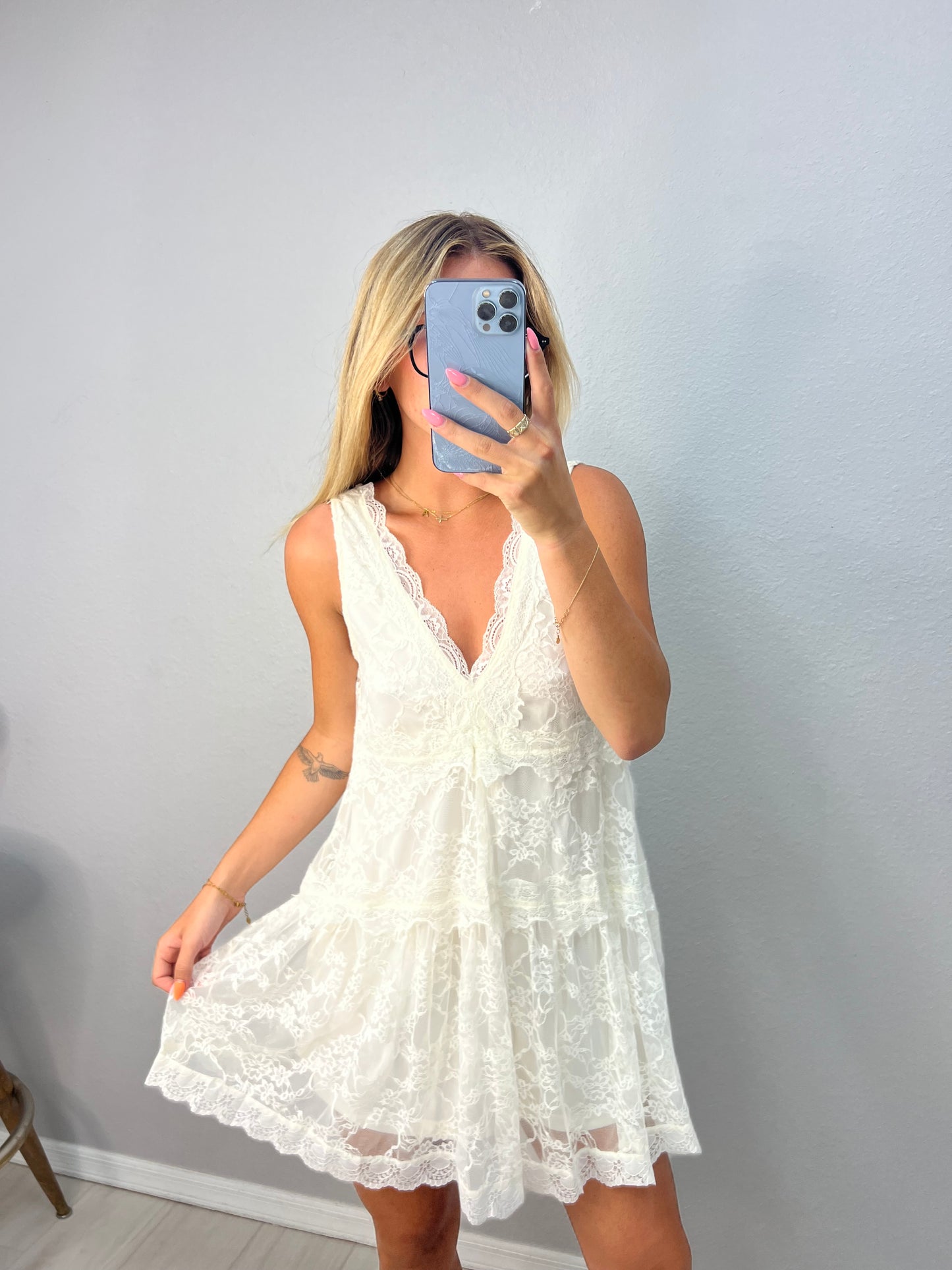 emlynn lace mini dress