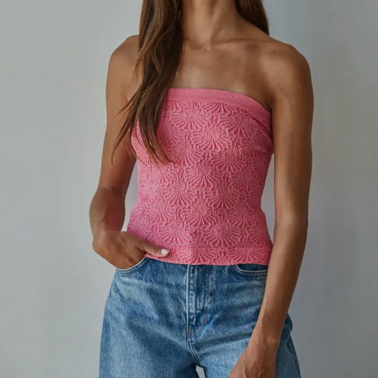 marilynn tube top - pink