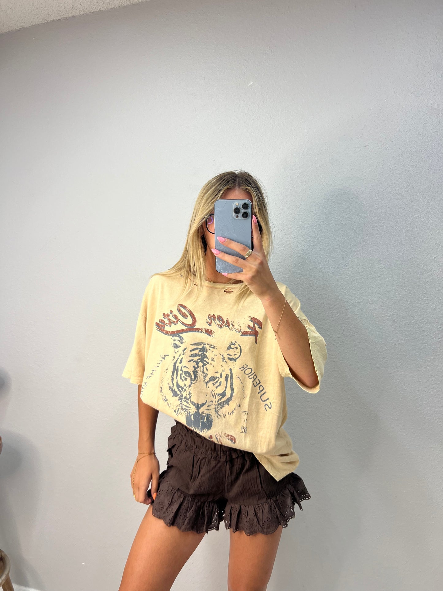 daven eyelet shorts