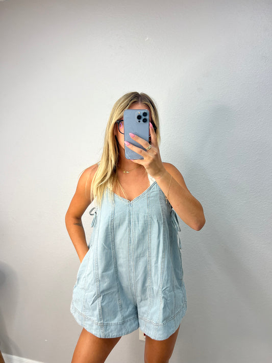 cory denim romper