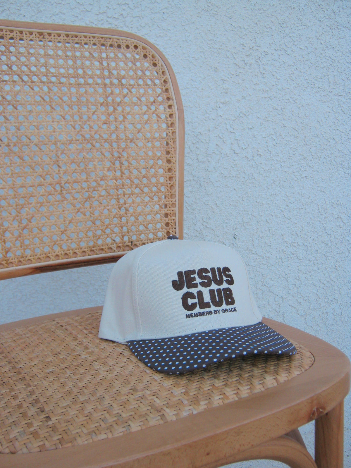 jesus club trucker - polka dots