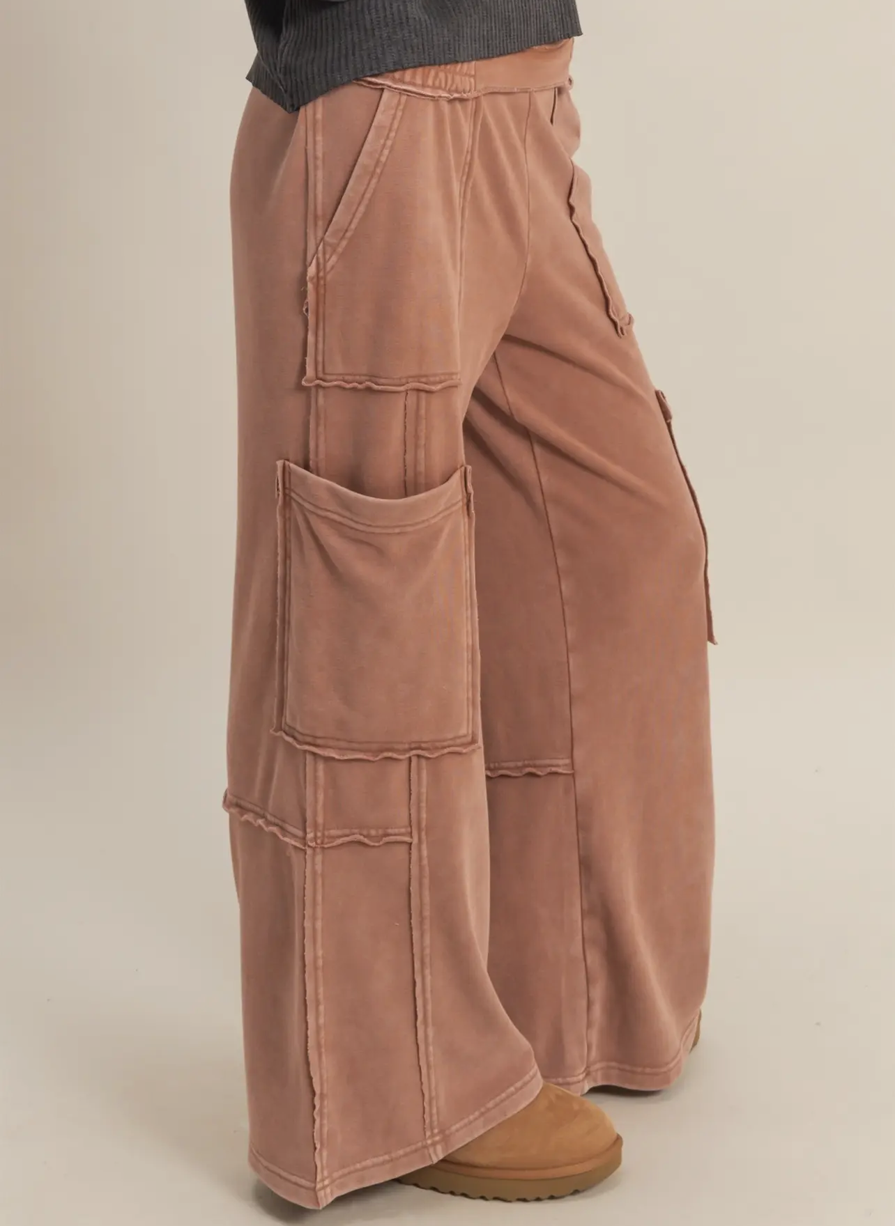 haven sweatpants - chestnut