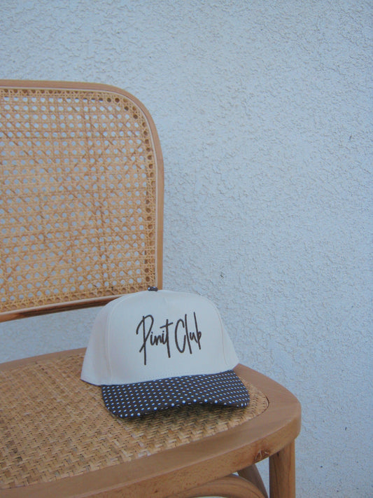 pinit club trucker - brown polka