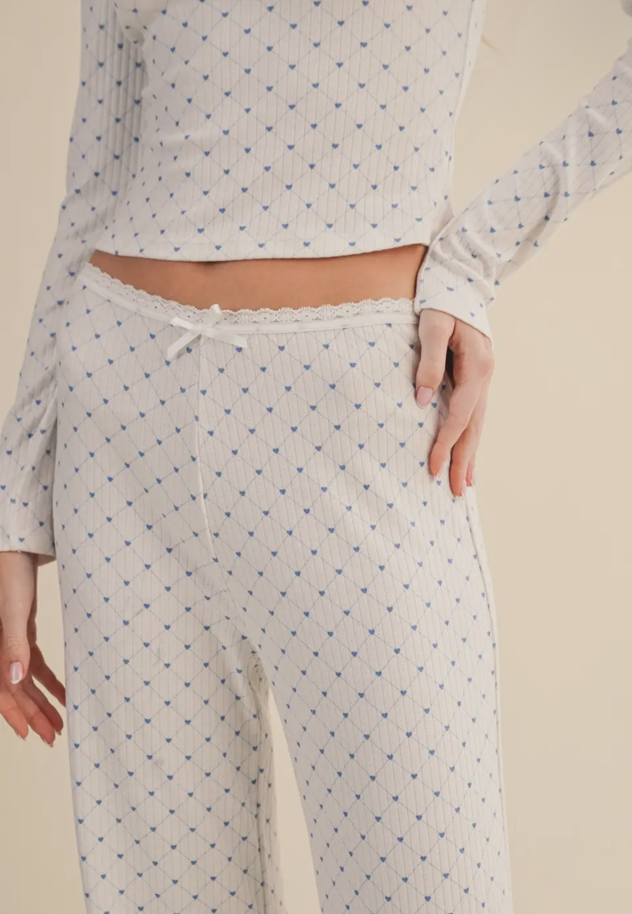 lacey pointelle set