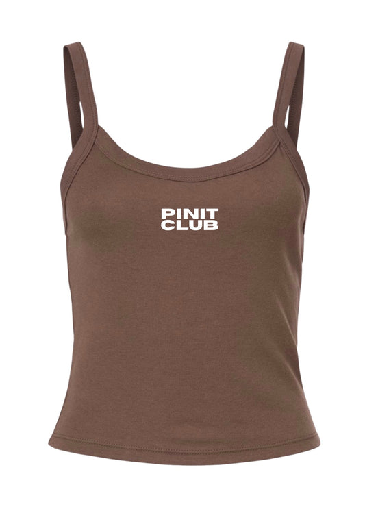 pinit club tank - chocolate