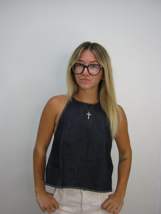 paston denim halter