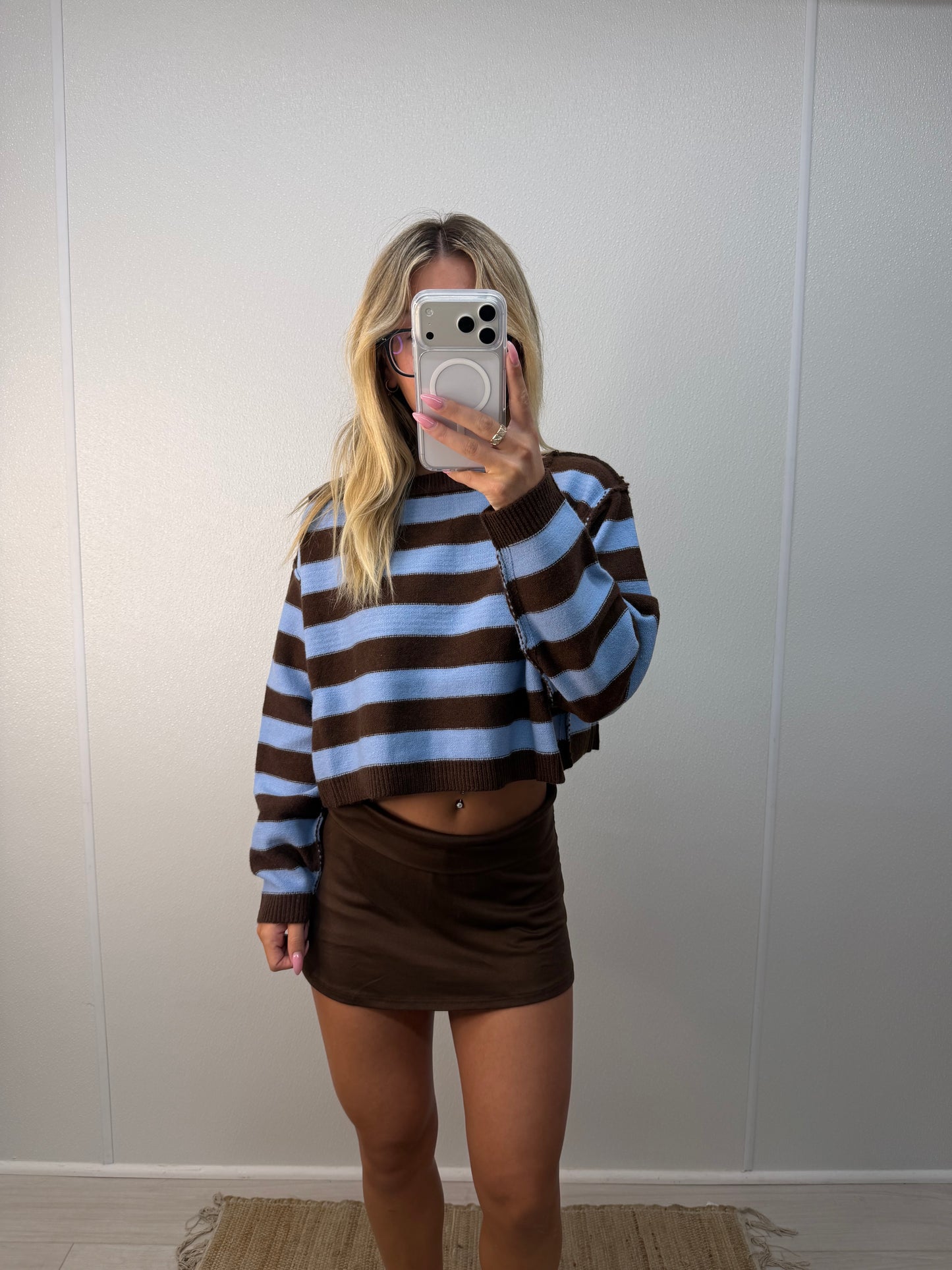 gilton striped sweater - blue