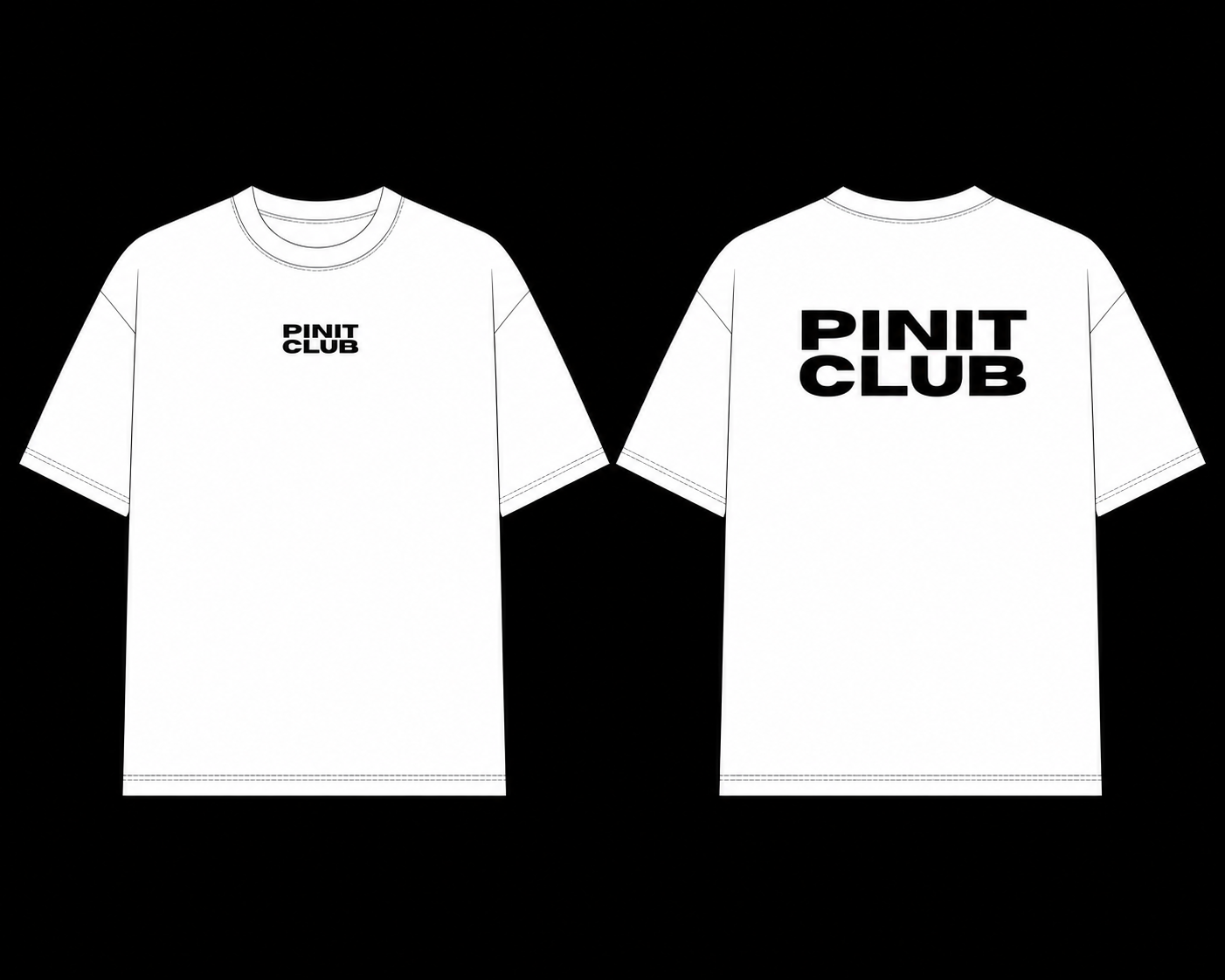 pinit club tshirt - white