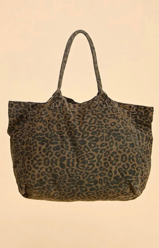 cheetah print tote
