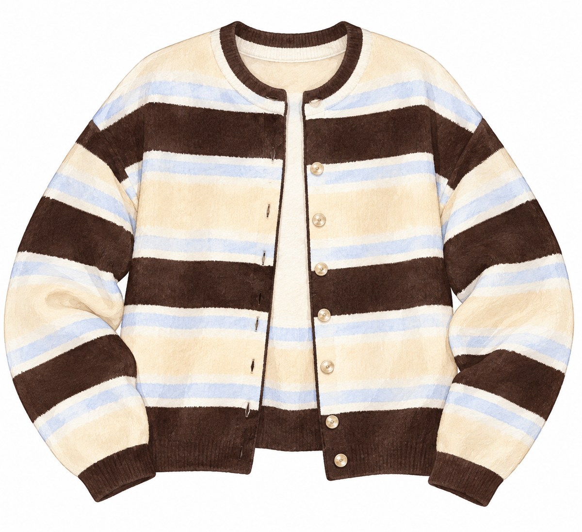 ariat striped cardigan