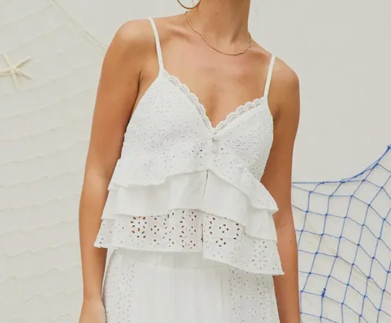 jaymie eyelet tank