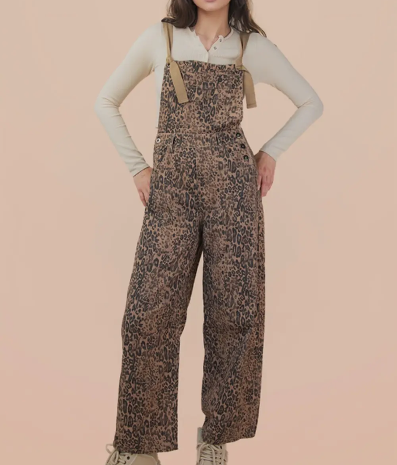 leopard overalls