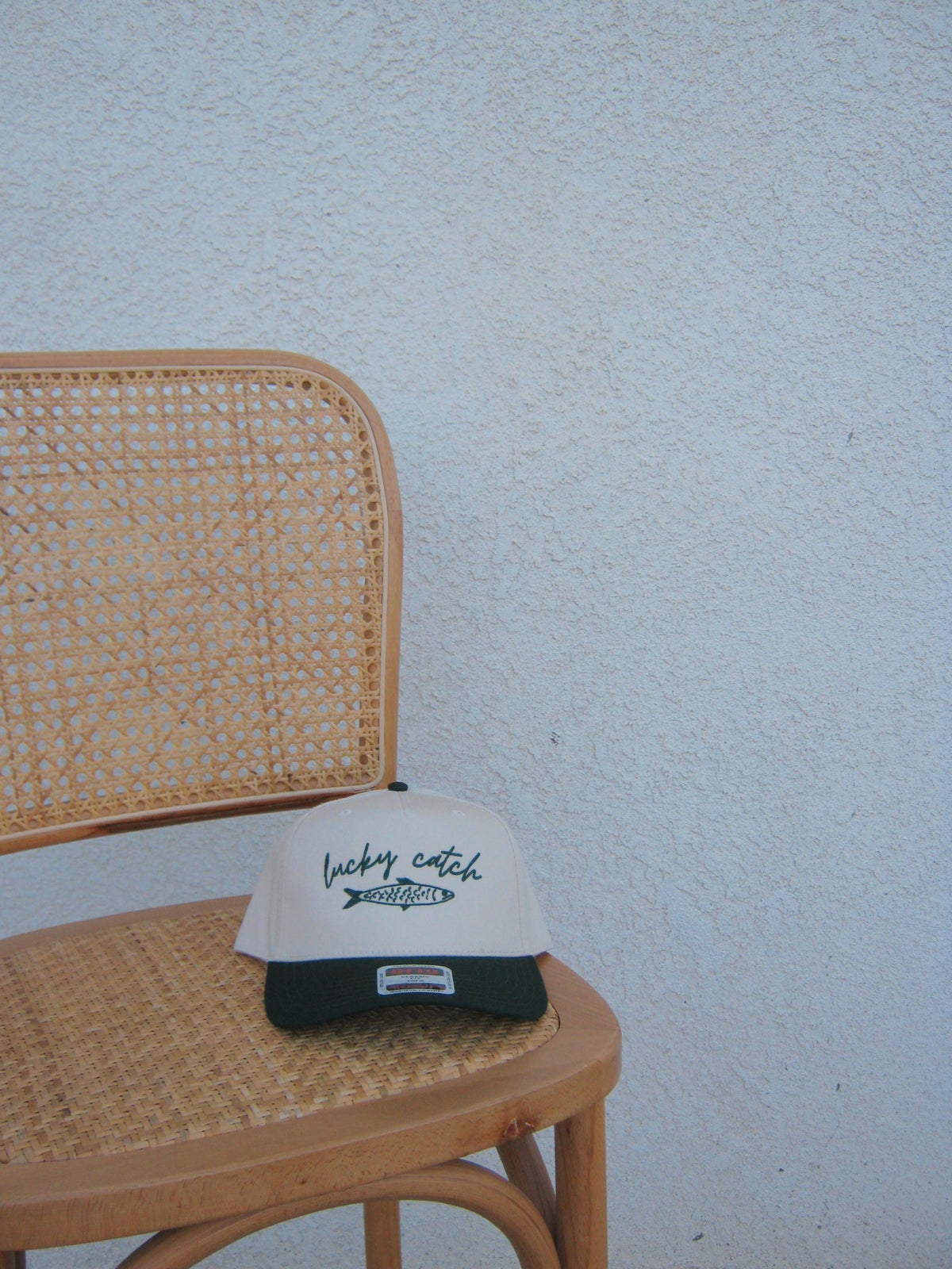 lucky catch trucker - green