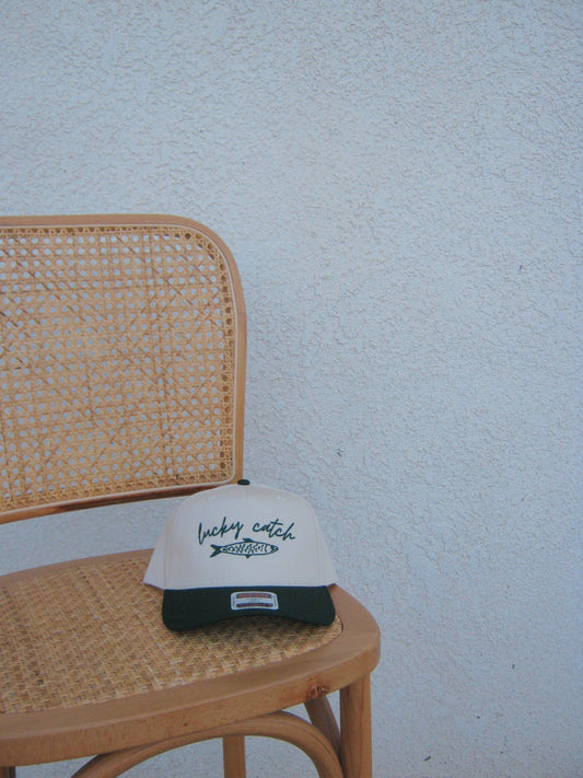 lucky catch trucker - green
