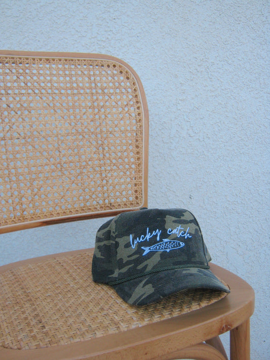 lucky catch trucker - camo