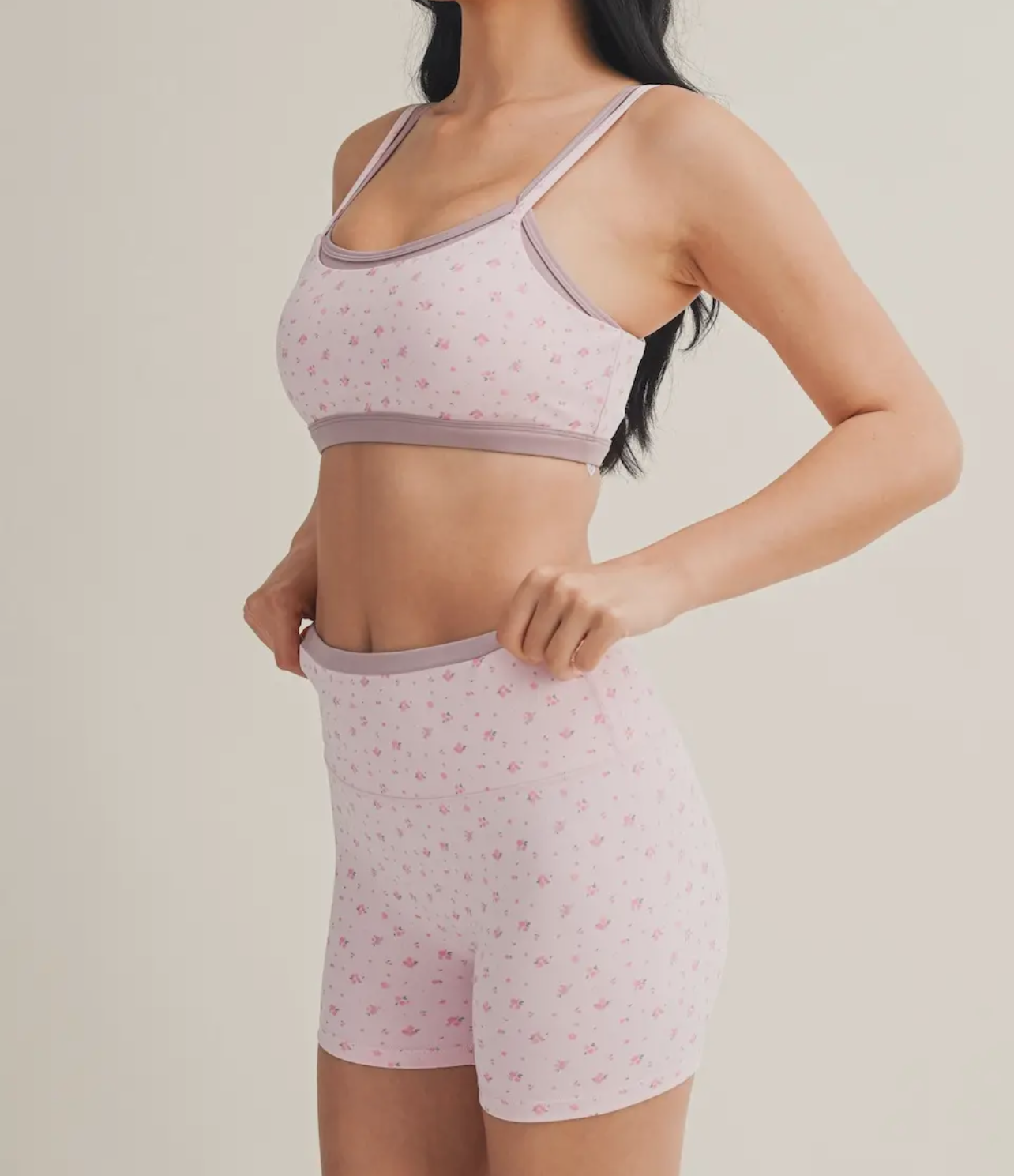 ditsy pink set