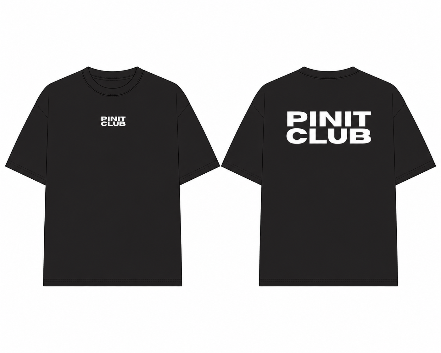pinit club tshirt - black