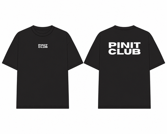 pinit club tshirt - black