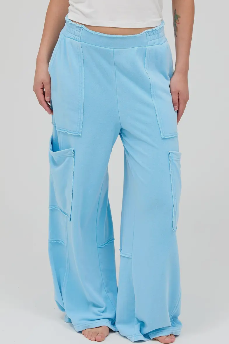 haven sweatpants - sky blue