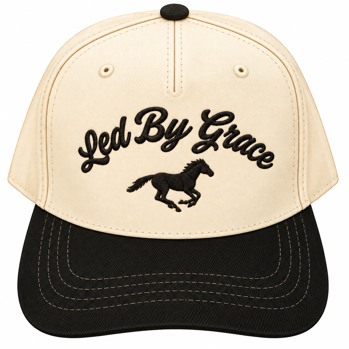 led by grace trucker - black