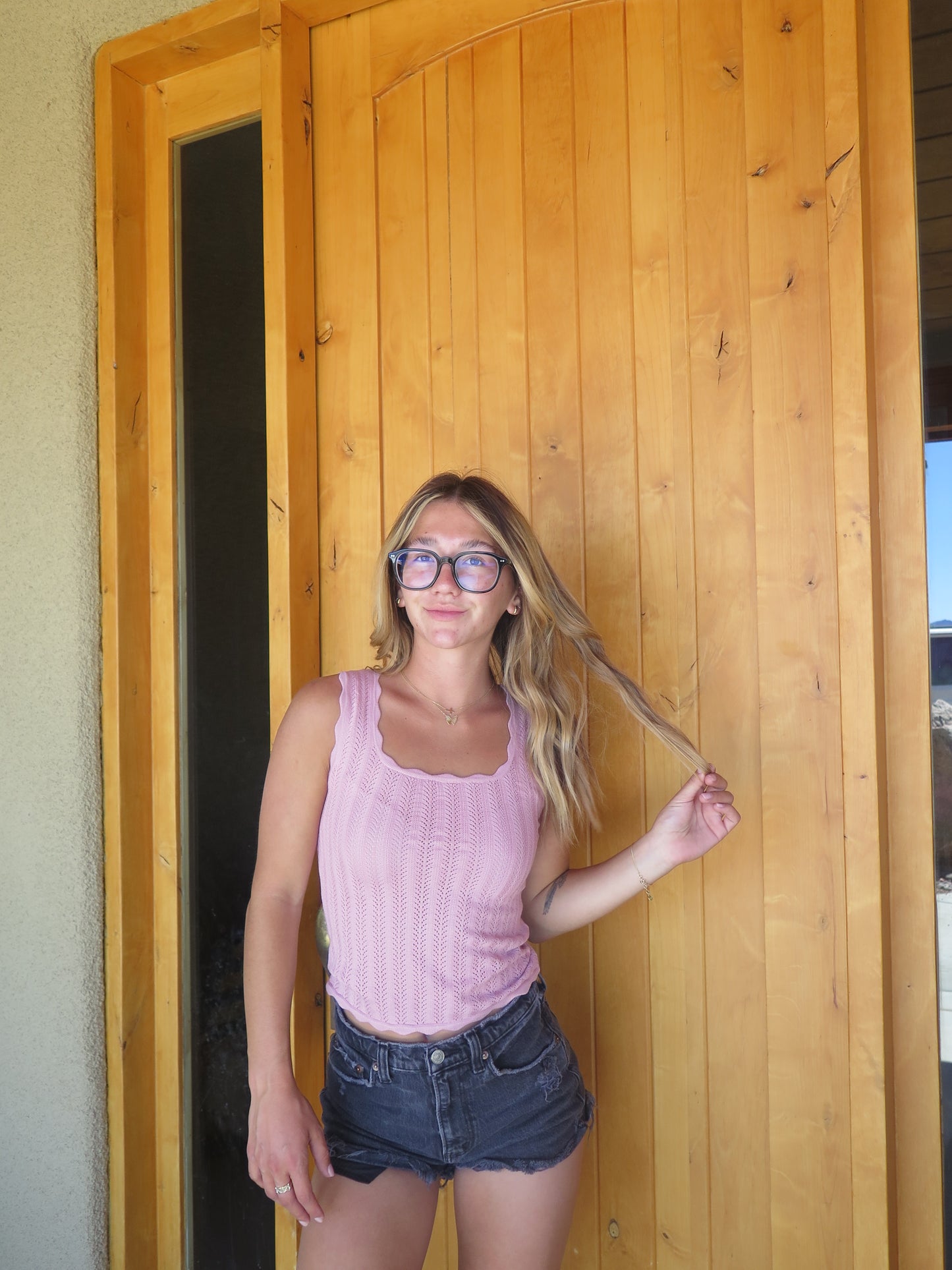 evelyn tank - pink