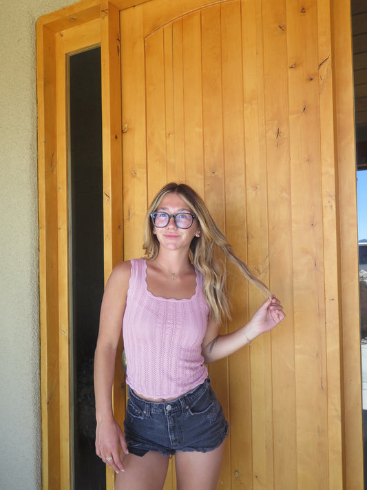 evelyn tank - pink