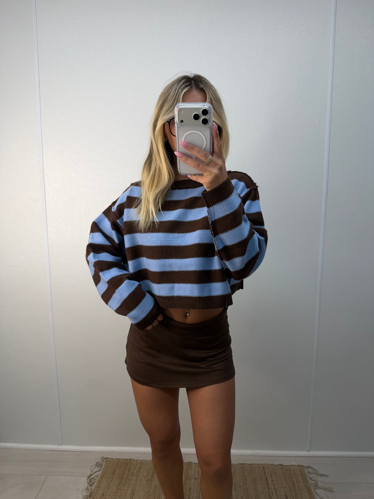 gilton striped sweater - blue