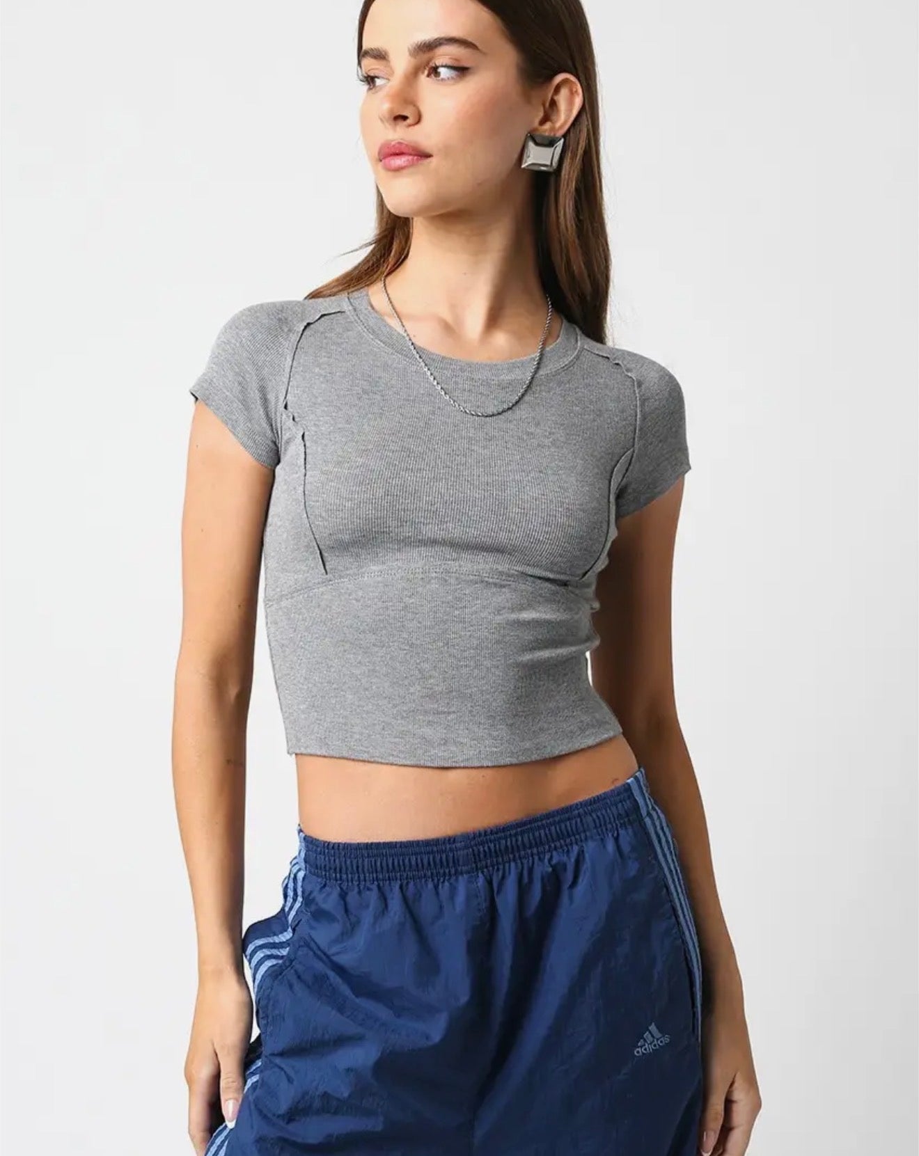 harper tee - gray
