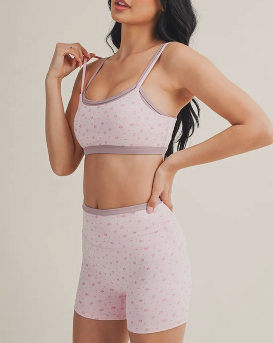 ditsy pink set