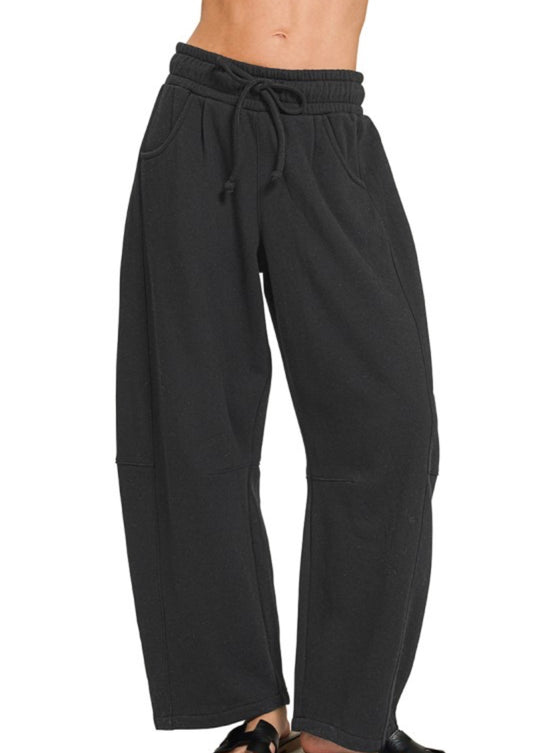 fleece barrel sweats
