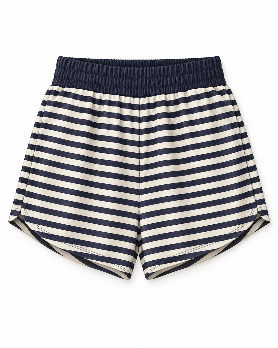 lena striped shorts - navy