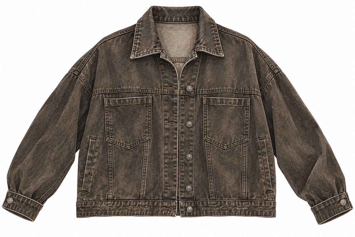 dakota denim jacket - washed brown