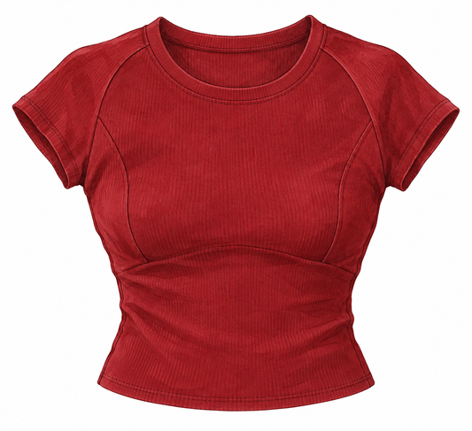 harper tee - cranberry