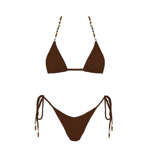 brandie bikini - brown