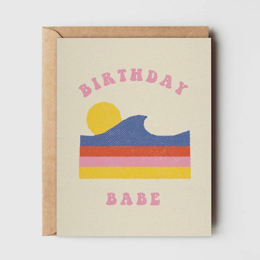 birthday babe card