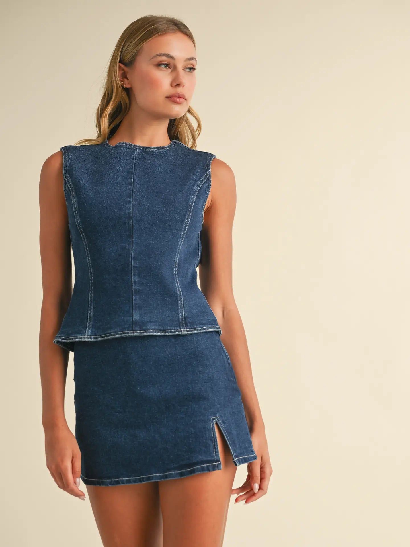 lane denim set