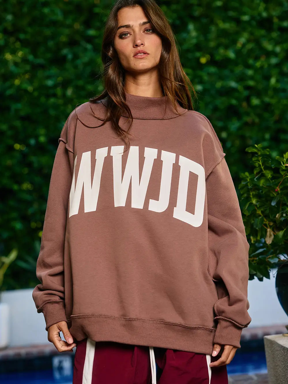 WWJD mock neck