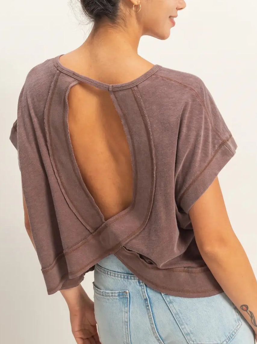 casper tee - brown
